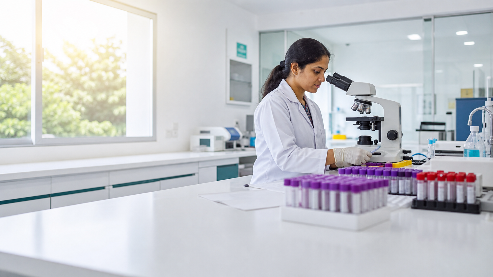 Laboratory diagnostics illustration